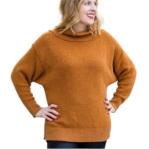 Free People Livvy Cowl Neck Long Sleeve Sweater Size M